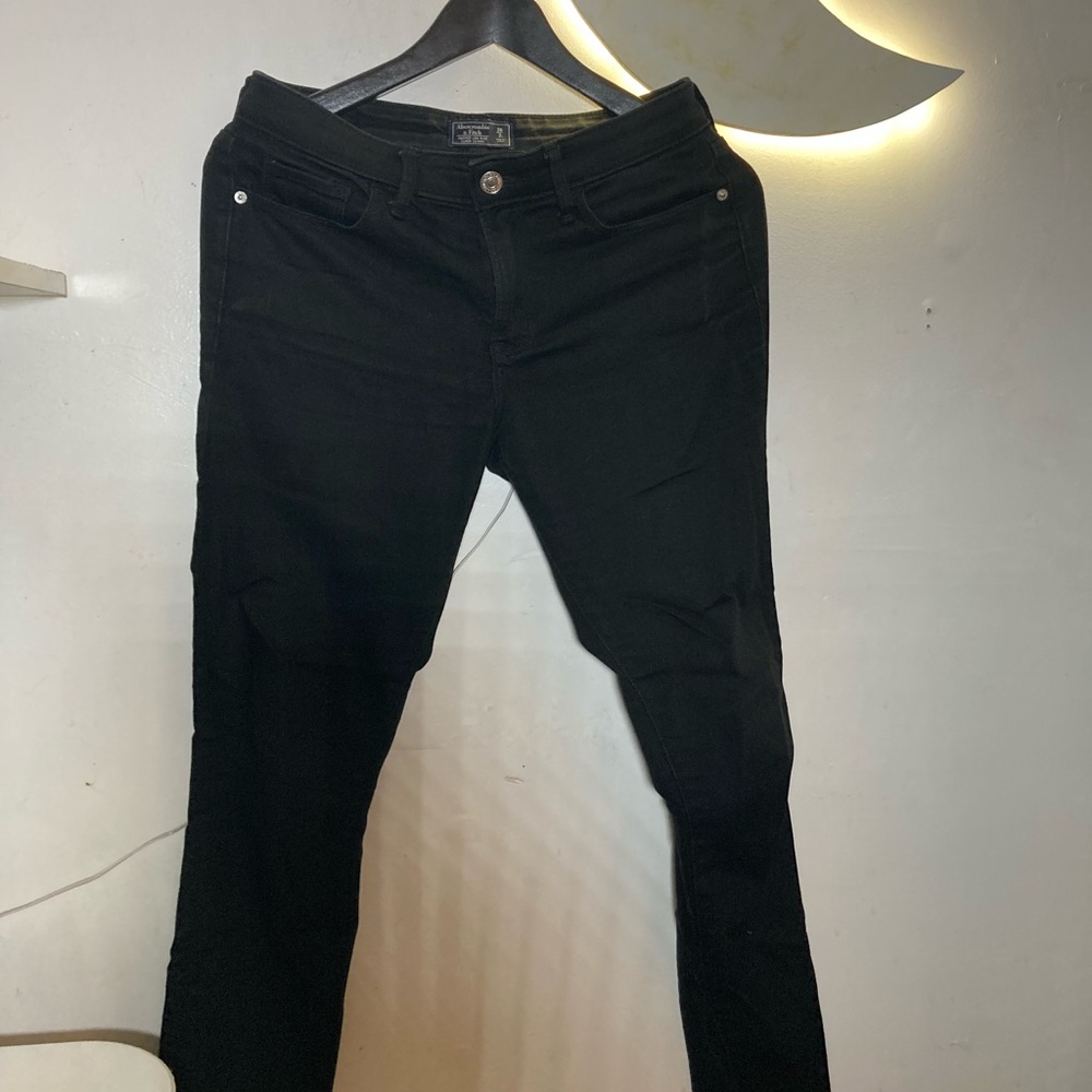 Abercrombie and fitch black skinny jeans size 26